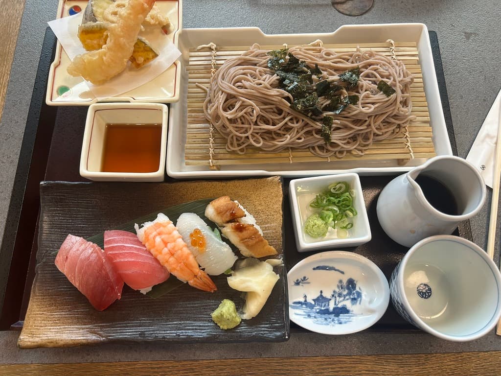 Sushi spread found in Westwood