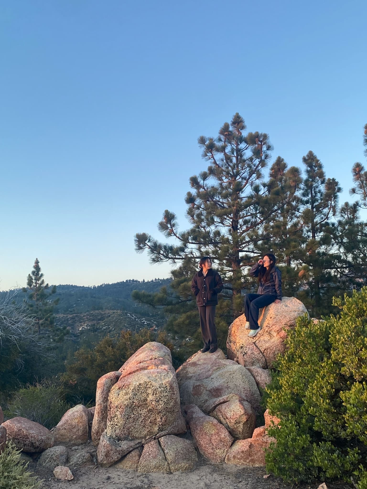 Mountain view while hiking